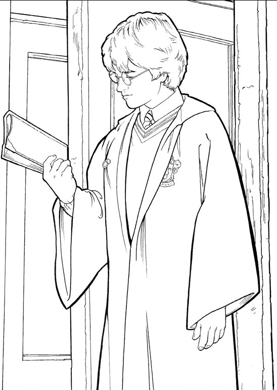 Plansa de colorat cu Harry Potter 40 139